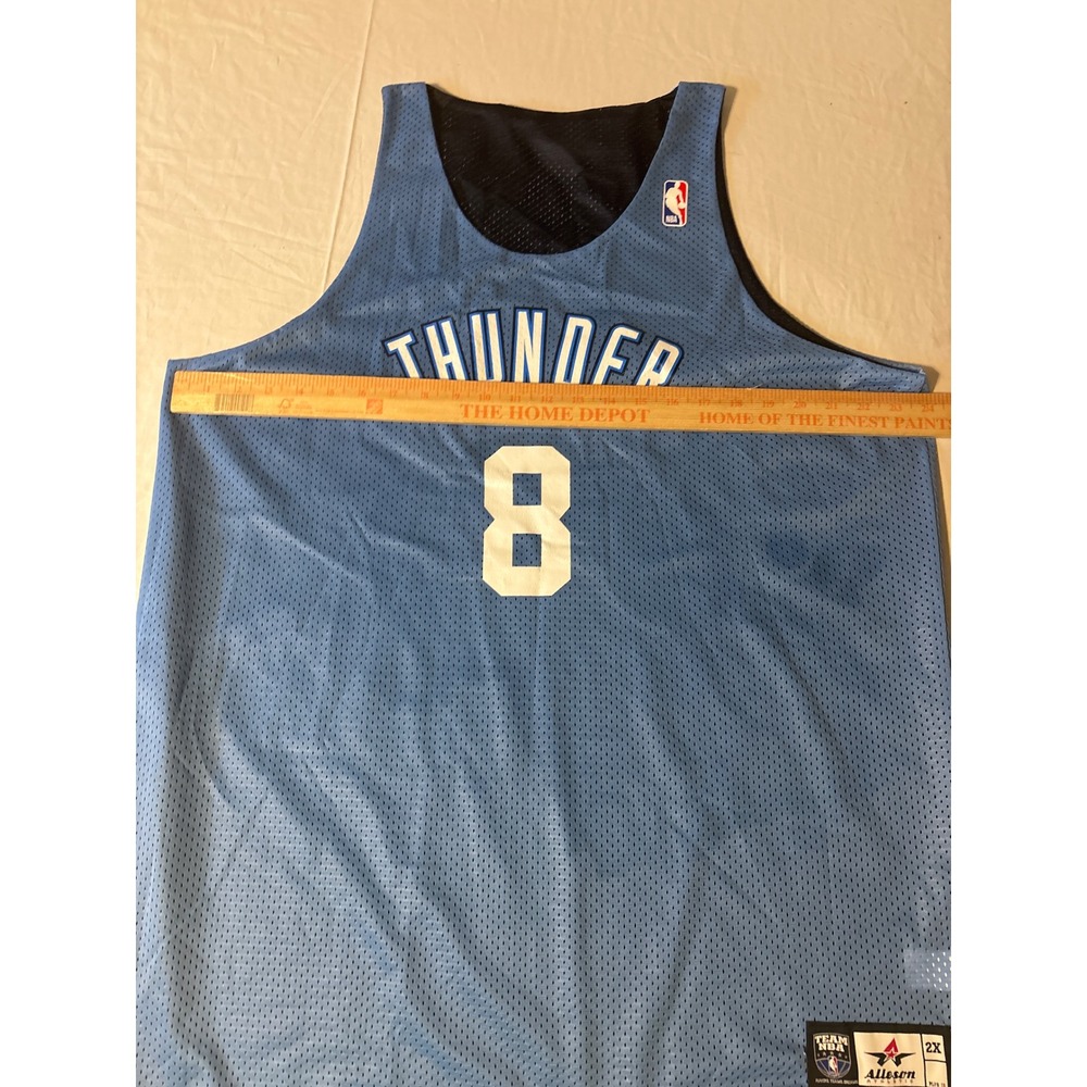 Alleson Athletic OKC Thunder Jersey Mens 2X Blue Reversible Number 8 - Picture 5 of 13